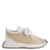 Giuseppe Zanotti Omnia 10 Snake-effect Leather Sneakers In White
