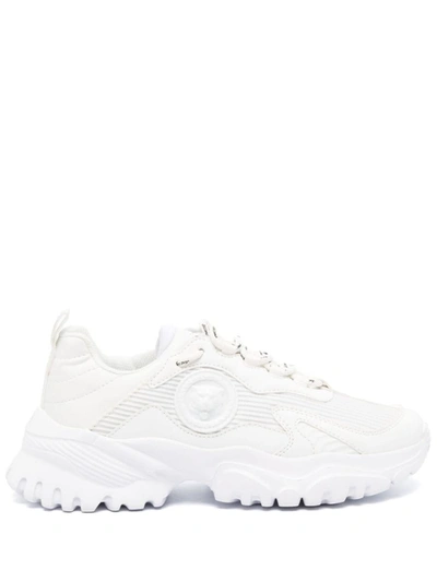 Just Cavalli Tiger Head-motif Low-top Sneakers In White