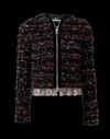 GIVENCHY Pansy Print Tulle Jacket
