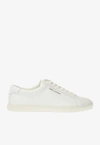 SAINT LAURENT ANDY LOW-TOP LEATHER SNEAKERS