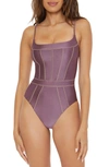 BECCA COLOR SHEEN ONE-PIECE SWIMSUIT