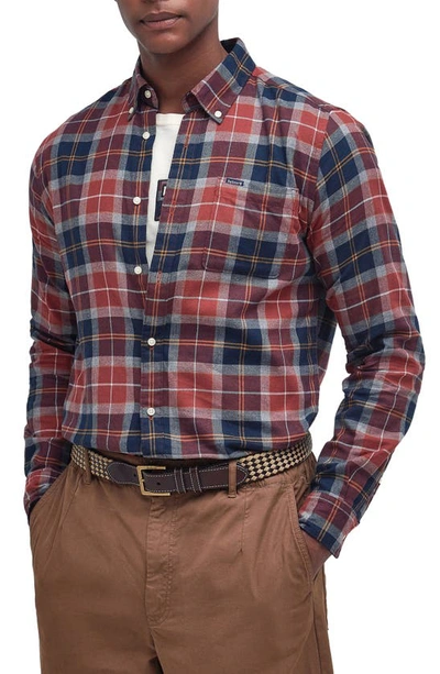 Barbour Rasay Cotton Oxford Tailored Fit Button Down Shirt In Bracken Croft Tartan