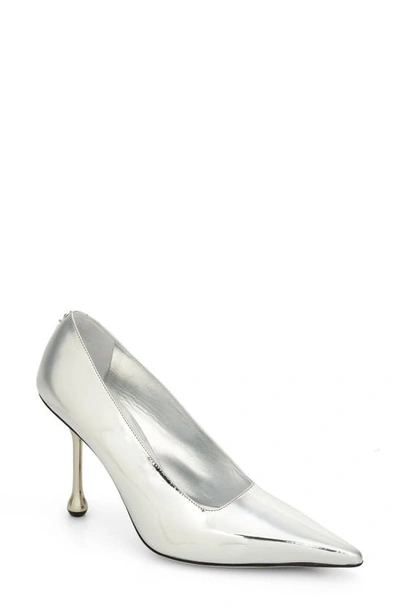 JIMMY CHOO IXIA METALLIC POINTED TOE PUMP