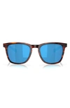 Costa Del Mar Sullivan 53mm Mirrored Square Sunglasses In Tortoise