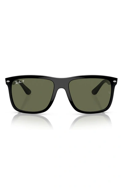 RAY BAN RAY-BAN 57MM POLARIZED SQUARE SUNGLASSES