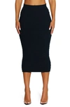 NAKED WARDROBE NAKED WARDROBE RIB MIDI SWEATER SKIRT