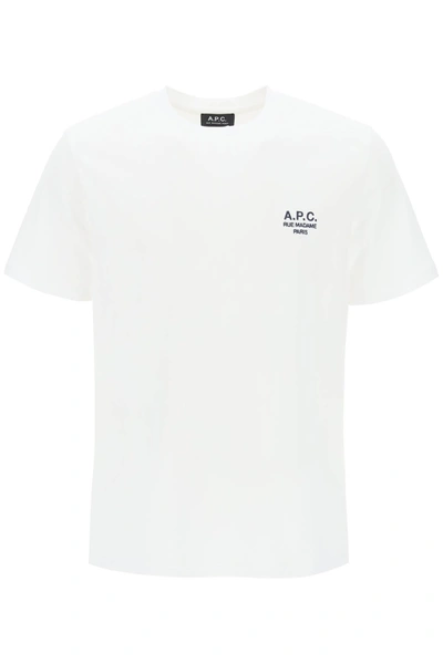 Apc New Raymond T-shirt In Aab White