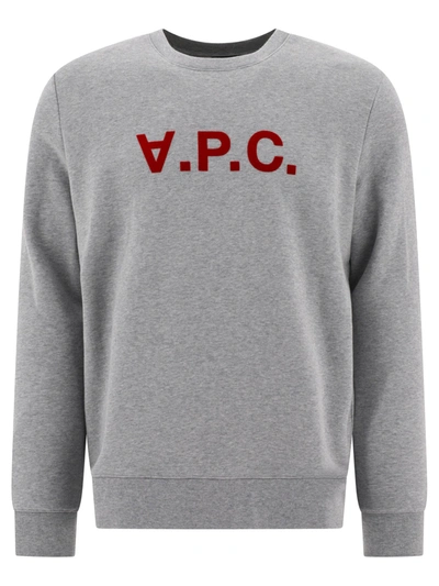 A.p.c. Vpc Sweatshirt In Melange Gray