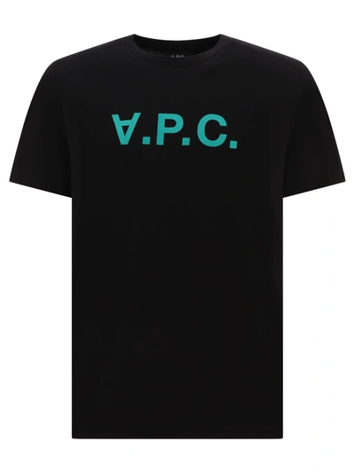 Apc A.p.c. T-shirt In Noir/vert