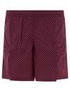 Alexander Mcqueen Alexander Mc Queen Skull Dots Swim Shorts In Red