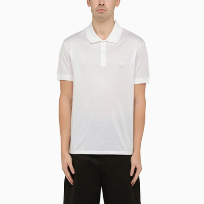 ALEXANDER MCQUEEN ALEXANDER MC QUEEN WHITE COTTON POLO