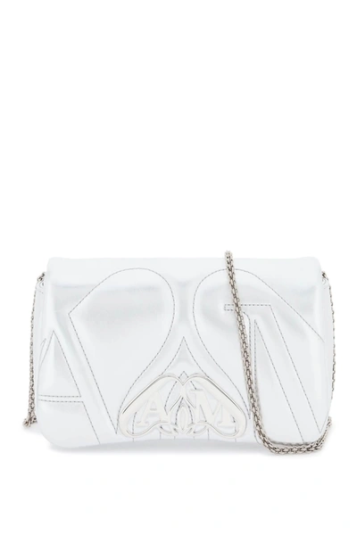 Alexander Mcqueen Seal Mini Bag In Silver