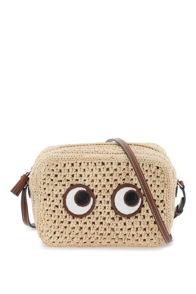 Anya Hindmarch Raffia Eyes Crossbody Bag