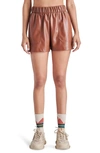 STEVE MADDEN LAINEY FAUX LEATHER SHORTS