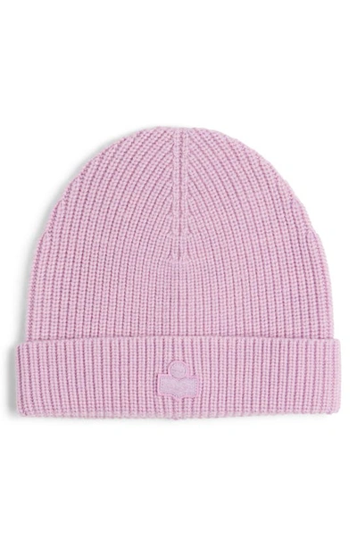 Isabel Marant Bayle Merino Wool Beanie In Light Pink