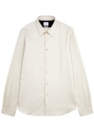 Ps By Paul Smith Cotton-blend Shirt In Beige
