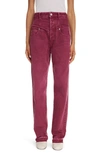 ISABEL MARANT NOEMIE HIGH WAIST RELEASE HEM JEANS