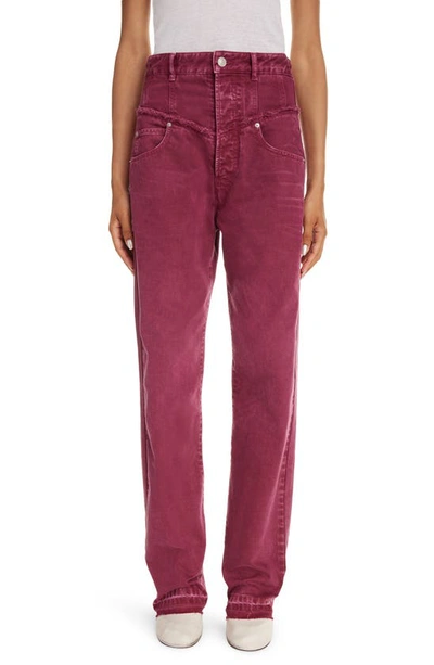 ISABEL MARANT NOEMIE HIGH WAIST RELEASE HEM JEANS