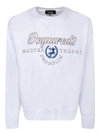Dsquared2 Logo-print Cotton Sweatshirt In White