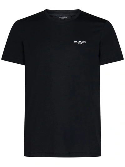 Balmain Black Logo Print T-shirt