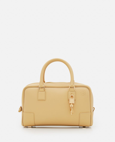 Loewe Amazona 23 Leather Shoulder Bag In Beige