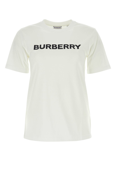 BURBERRY BURBERRY WHITE COTTON T-SHIRT