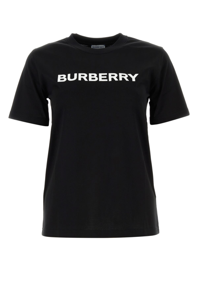 BURBERRY BURBERRY BLACK COTTON T-SHIRT