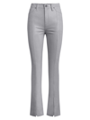 HUDSON WOMEN'S HARLOW COATED FAUX LEATHER trousers