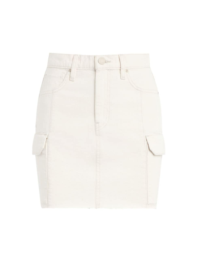 Hudson Women's Viper Cargo Cotton Miniskirt In White