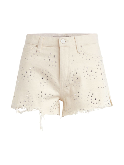 HUDSON WOMEN'S LORI STUDDED DENIM SHORTS