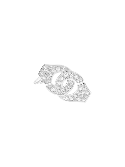Dinh Van Women's Menottes 18k White Gold & Diamond Single Earring