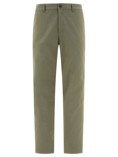 Apc A.p.c. "chino Ville" Trousers In Green