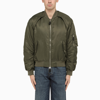 Alexander Mcqueen Alexander Mc Queen Convertible Khaki Nylon Bomber Jacket