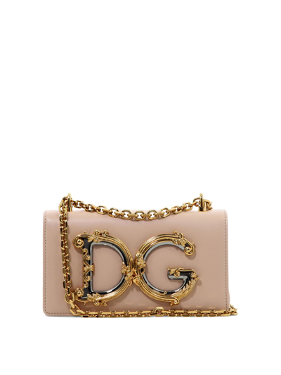 Dolce & Gabbana Dg Girls Crossbody Bag In Pink
