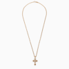EMANUELE BICOCCHI EMANUELE BICOCCHI AVELLI SMALL CROSS NECKLACE IN 925 GOLD PLATED SILVER