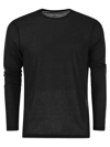 Majestic Crew-neck T-shirt In Silk And Cotton