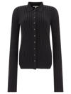 Nensi Dojaka Straight-point Collar Pleated Top
