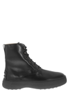 TOD'S TOD'S LEATHER LACE UP BOOT