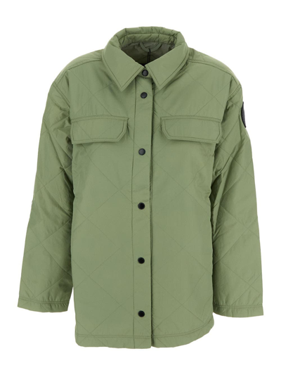 Canada Goose Albany Quilted Shirt Jacket In Green