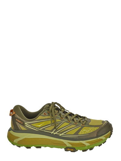 Hoka Mafate Speed 2 Leather Trainers In Green