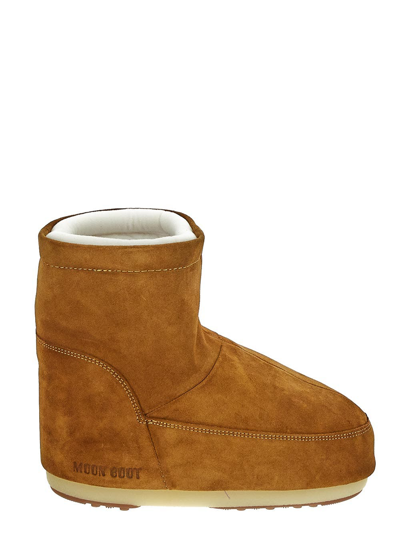 Moon Boot Icon Low Nolace Suede In Beige