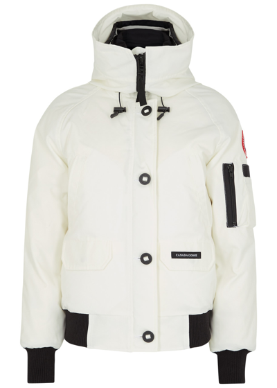Canada Goose Chilliwack Down Bomber Jacket In White