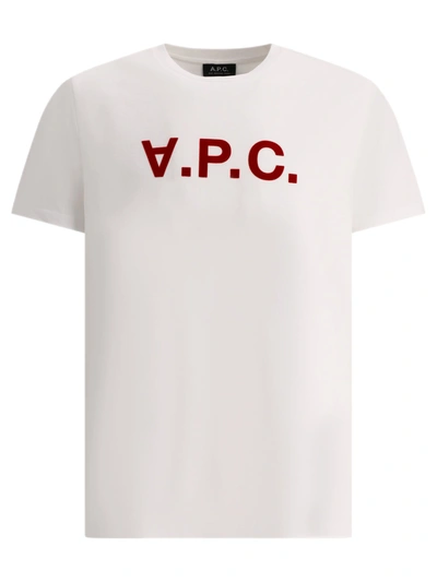 Apc Vpc Color H T-shirt In Cream