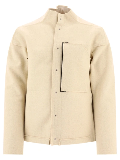 Acronym J70-bu Wool Shirt Jacket In White