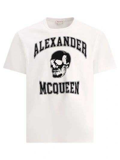 Alexander Mcqueen Alexander Mc Queen Skull T Shirt In White