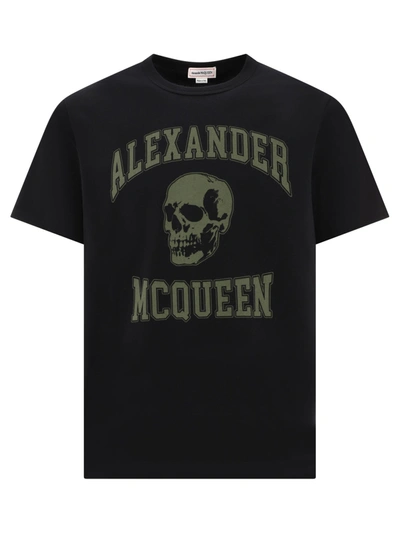 Alexander Mcqueen T-shirts In Black