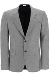 Alexander Mcqueen Houndstooth Single Breasted Blazer
