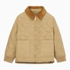 BURBERRY BURBERRY BEIGE DIAMOND QUILTED JACKET