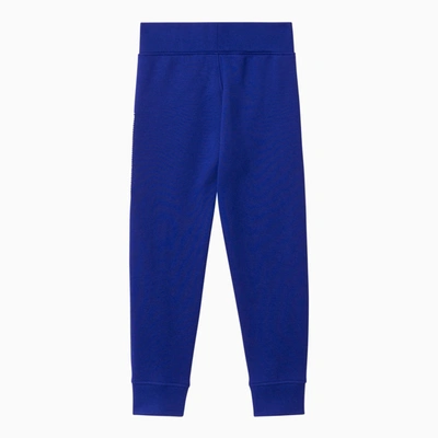 Burberry Electric Blue Cotton Jogging Trousers