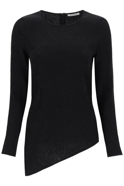 By Malene Birger Simone Asymmetric Blouse In Black